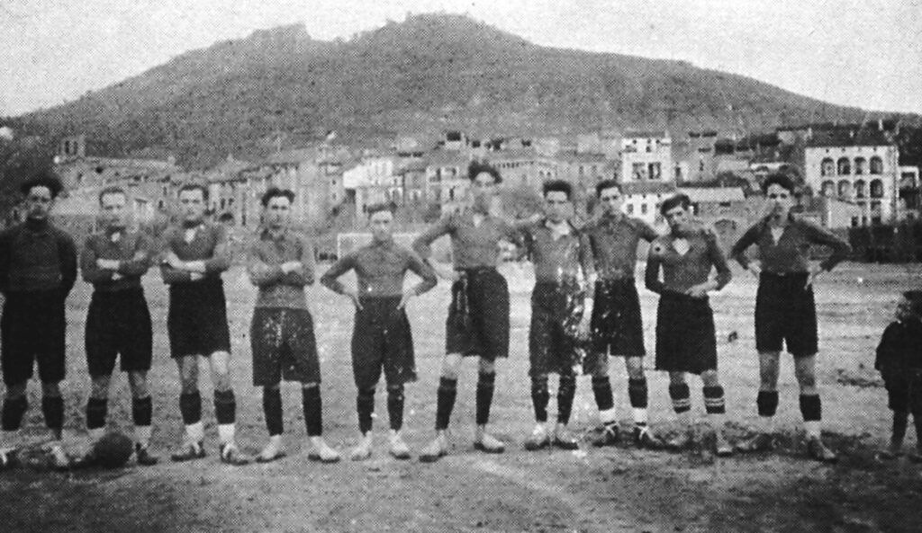Equip de futbol a començaments s. XX