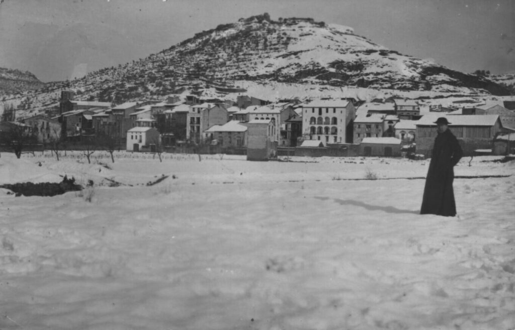 El camp de futbol nevat