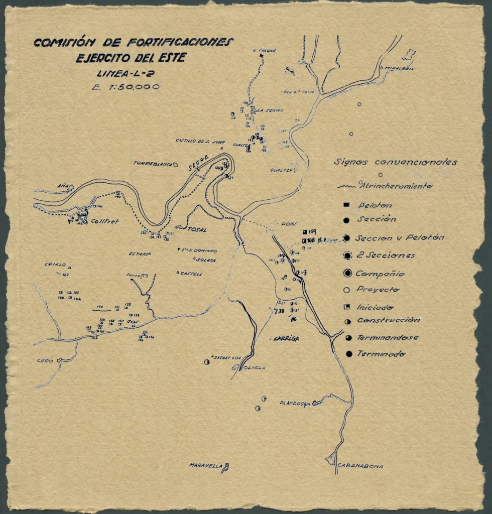 mapa trinxeres